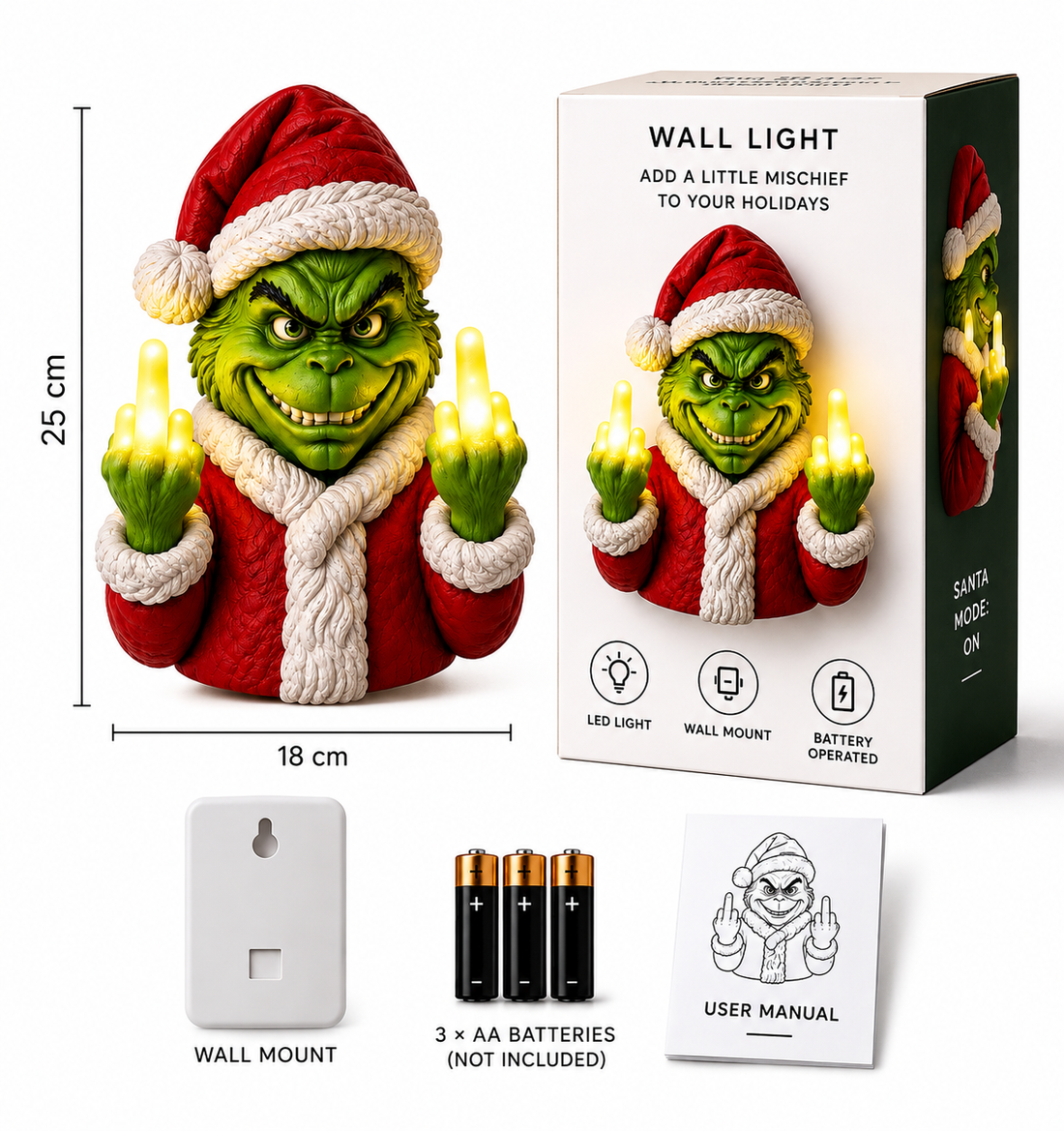 The Grumpy Glowβ’ Wall Light